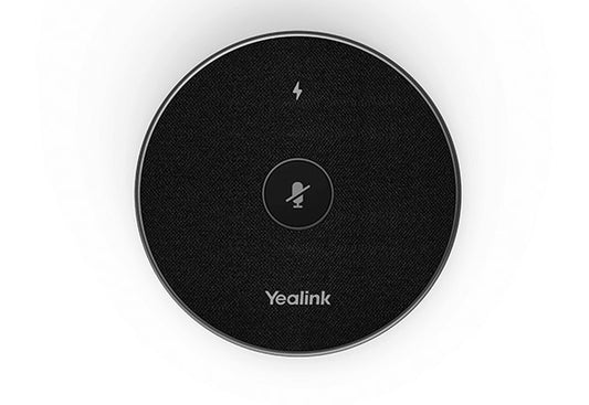 Yealink VCM36-W Wireless Microphone for Video Conference System, HD Voice 6-Meter 360Â° Voice Pickup, Full-Duplex technology, USB cable, PSU inc