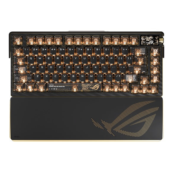 ASUS ROG AZOTH EXTREME EDITION 20 STORM SWITCH - Gaming Keyborad, 75% gaming keyboard, ROG NX Snow, Tri-Mode (USB/RF 2.4GHz/BT 5), RGB, 8000Hz polling