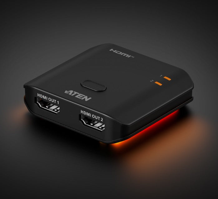 Aten Essential 2-Port True 4K HDMI Splitter, EDID Syncâ¢, One HDMI source shares two True 4K displays, LPCM 7.1, DolbyÂ® & DTS-HD Master Audioâ¢