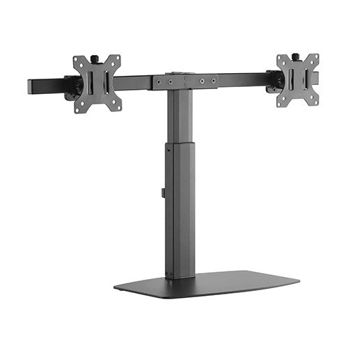 CHAG NAME>MABT-LDT-22T02 Brateck Dual Free Standing Screen Pneumatic Vertical Lift Monitor Stand Fit Most 17â-27â Monitors Up to 6kg per screen