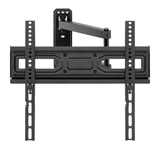 Brateck LPA78-443 Super Economy Full-Motion TV Wall Mount, Fit Screen Size: 32'-55' Up to 35 KG, Fine Texture Black,358x440x420mm (LS)