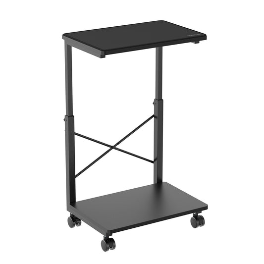 mbeatÂ® activiva Height Adjustable PC & Printer Storage Stand Black Adjustable Shelf Height: 55/60/65/70/75/80/85cm Package Weight: 8.10kg (LS)