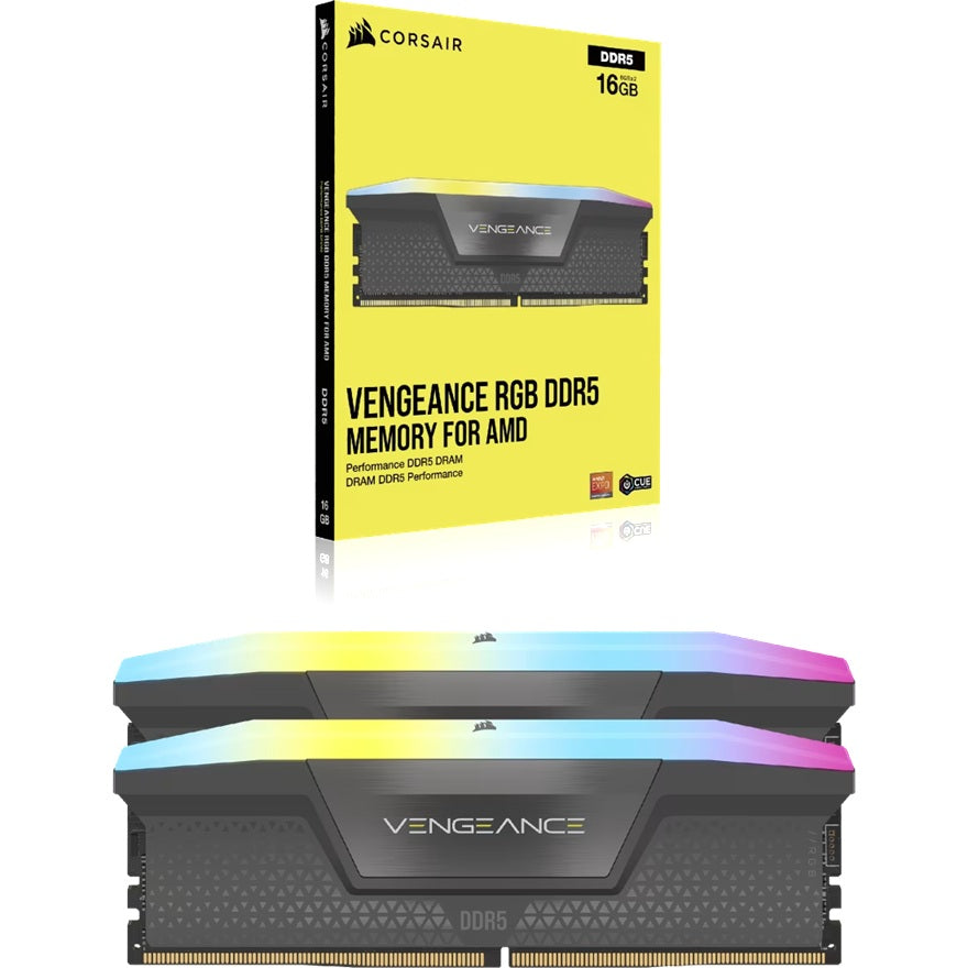 Corsair Vengeance RGB 64GB (2x32GB) DDR5 DRAM Up To 5600MT/s CL40 Memory Kit â GREY