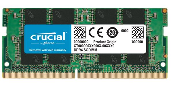 Crucial 16GB (1x16GB) DDR4 SODIMM 3200MHz CL22 1.2V Notebook Laptop Memory RAM ~CT16G4SFS832A