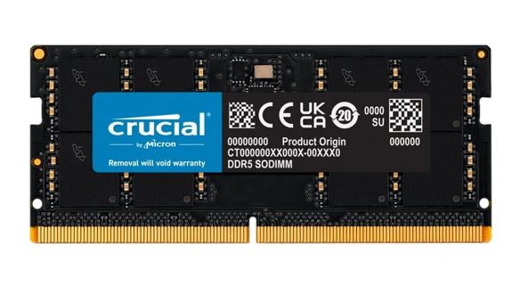 Crucial 32GB (1x32GB) DDR5 SODIMM 4800MHz C40 1.1V Notebook Laptop Memory Tray ~replace CT2K16G56C46S5 MECN5-1X32G56