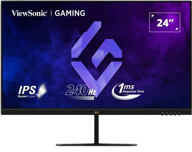 ViewSonic 24' FHD IPS 240Hz, 1ms MPRT, FreeSync & GâSync Compatible, HDR10, HDMI/DP Gaming Monitor,3YARW