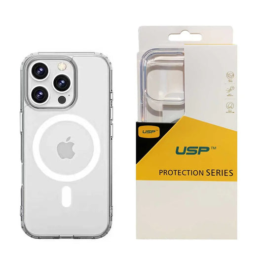 USP Apple iPhone 17 (6.3') Clear Rock Shockproof Case with MagSafe - Ultra-thin, Lightweight, Non-slip, Crystal Clear, 10 Years Warranty