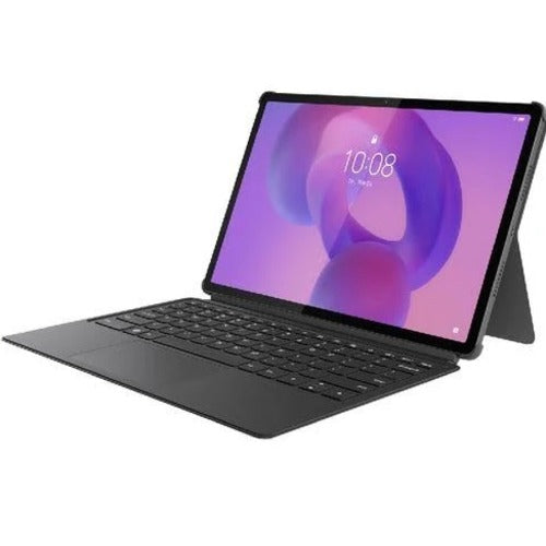 Lenovo Idea Tab Plus (12.1') Folio Keyboard - Luna Grey (ZG38C07532), Lightweight,Build-in holder, Ergonomic Typing Comfort, 1 Year Warranty