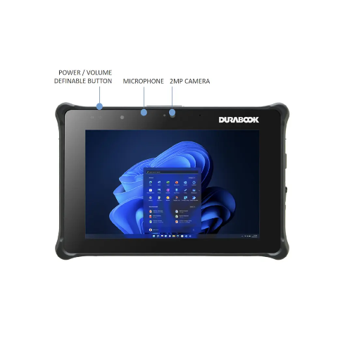 DURABOOK R8, 8' FHD, IntelÂ® Coreâ¢ i5-1230U, Windows 11, 8GB RAM, 256GB PCIe SSD,Wi-Fi 6E, Bluetooth v5.3, 2MP Front Camera, 3 year Warranty