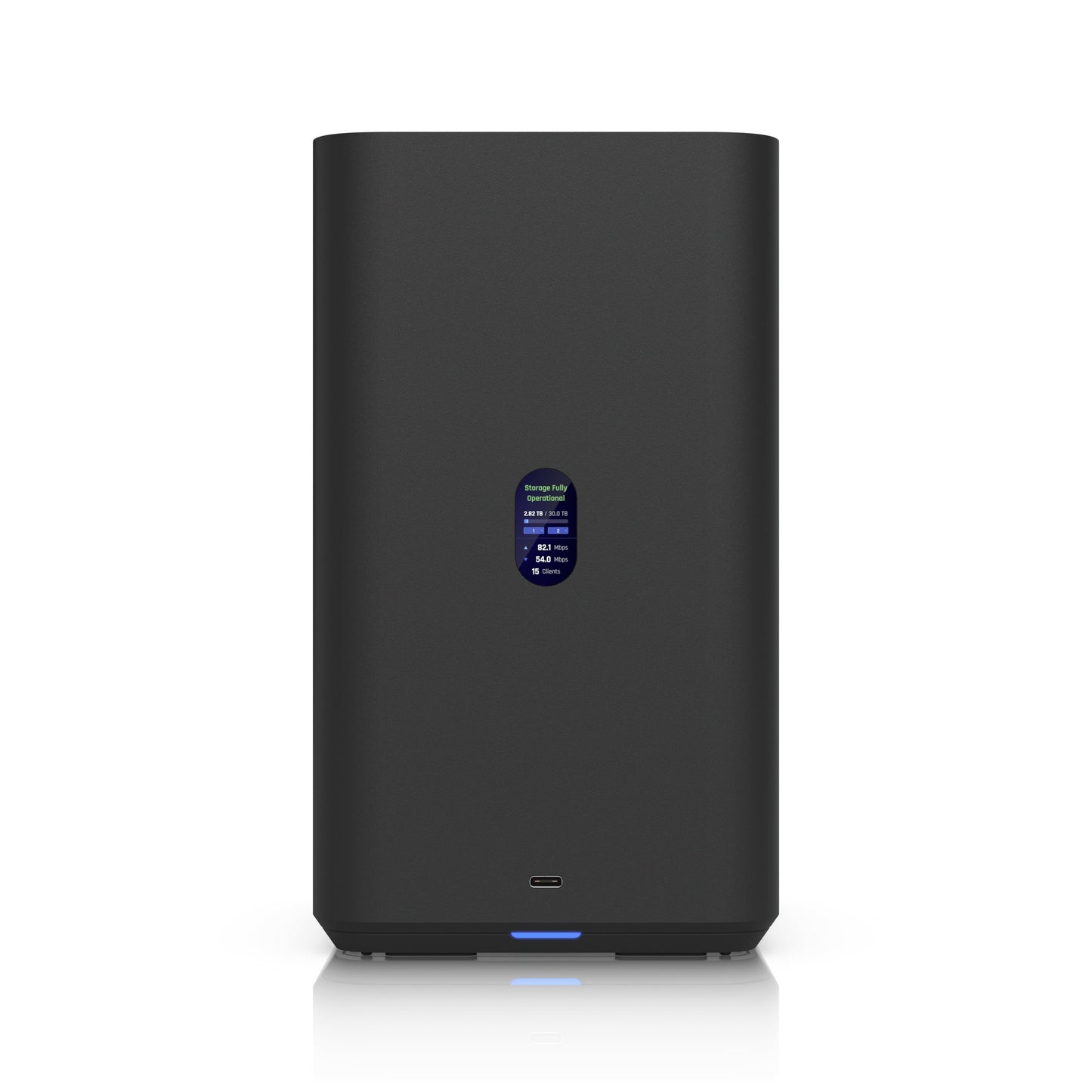 Ubiquiti UNAS 2, Black, UniFi Network Attached Storage (2)3.5' HDD Bays, 2.5 GbE Networking, USB-C Connectivity, PoE++ Adapter, All In Compact Foot.
