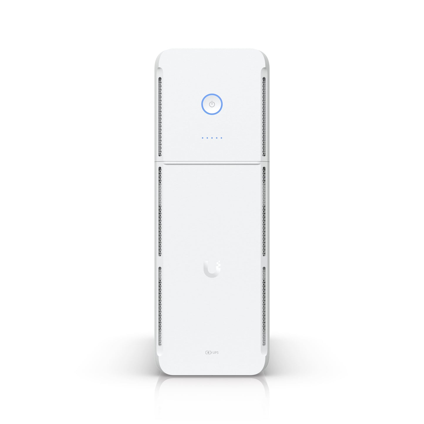 Ubiquiti UniFi UPS Tower, UniFi 1kVA Uninterruptible Power Supply,10 outlets, Swappable Battery, 108Wh, (300W) Runtime 7 minutes, UniFi Alarm Ready