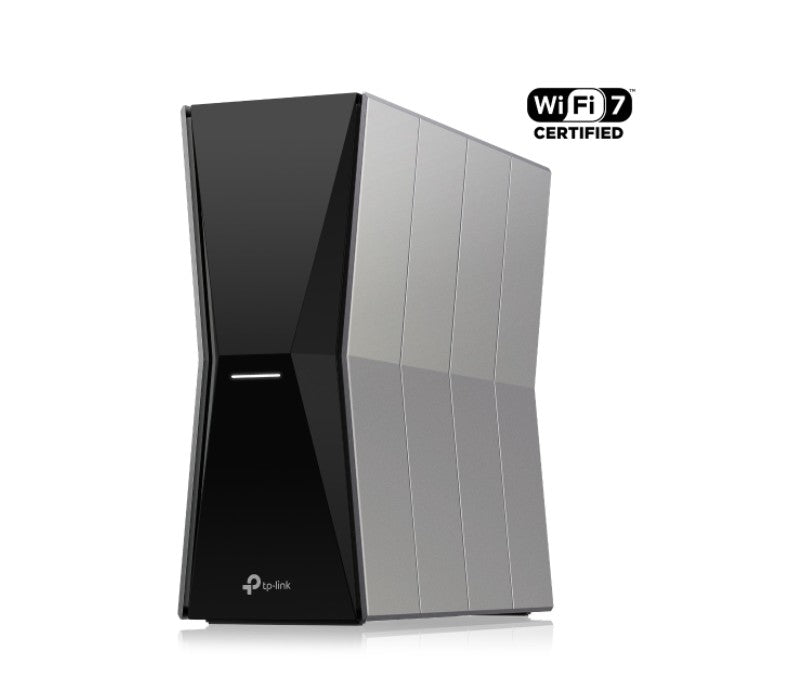TP-Link Archer BE805 BE19000 Tri-Band Wi-Fi 7 Router (WIFI7) 1376 Mbps at 2.4 GHz + 5760 Mbps at 5 GHz + 11520 Mbps at 6 GHz, 8Ã Internal Antennas
