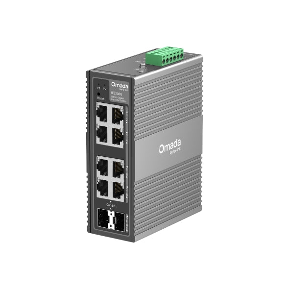 TP-Link IES208G Omada 8-Port Gigabit Industrial Easy Managed Switch ,  2Ã GE SFP/RJ45, 6Ã GE RJ45