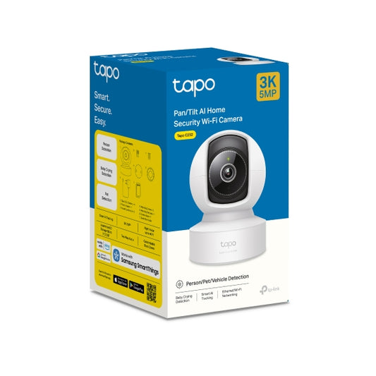 TP-Link Tapo C232 Pan/Tilt AI Home Security Wi-Fi Camera â 3K 5MP + Ethernet port