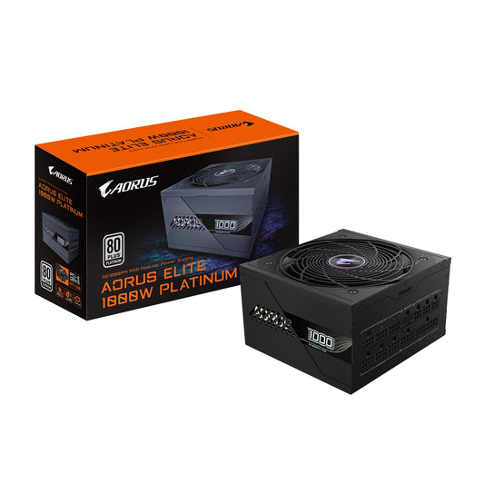 Gigabyte GP-AE1000PM PG5 1000W PSU Power Supply, ATX 60-50 Hz 1000W 120mm Fan 80 PLUS  Platinum >100,000 hours