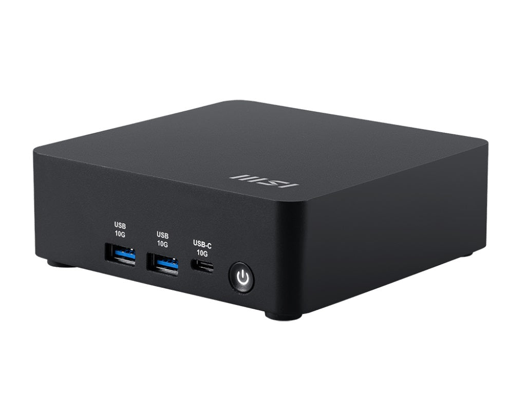 MSI Cubi NUC AI 1UMG-013BAU Mini PC Black Barebone Core Ultra 5 125H 2x Thunderbolt 4 2x HDMI 2x IntelÂ® I226V (2.5G) Wi-Fi 6E AX211 3Y
