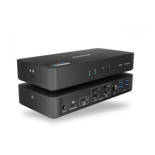 mbeatÂ® mbeat USB-C Triple 4K Display Docking Station Triple 4K@60Hz  1 Ã HDMI 2.0  Host Port: 1 Ã USB-C 10Gbps 2 Ã USB-C 10Gbps 4 Ã USB-A 5Gbps