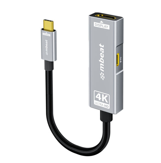 mbeatÂ® Tough Link USB-C to HDMI Adapter with 100W PD - Space Grey  5V-20V/5A, 100W PD  Up to 4K (3840 x 2160) @60Hz